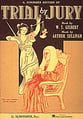 TRIAL BY JURY VOCAL SCORE cover